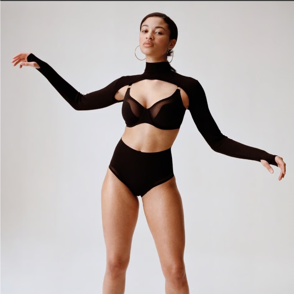 Pure Light Unlined Bra - Black